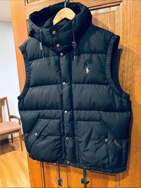 Vintage Polo Ralph Lauren Down Hooded Puffer Vest